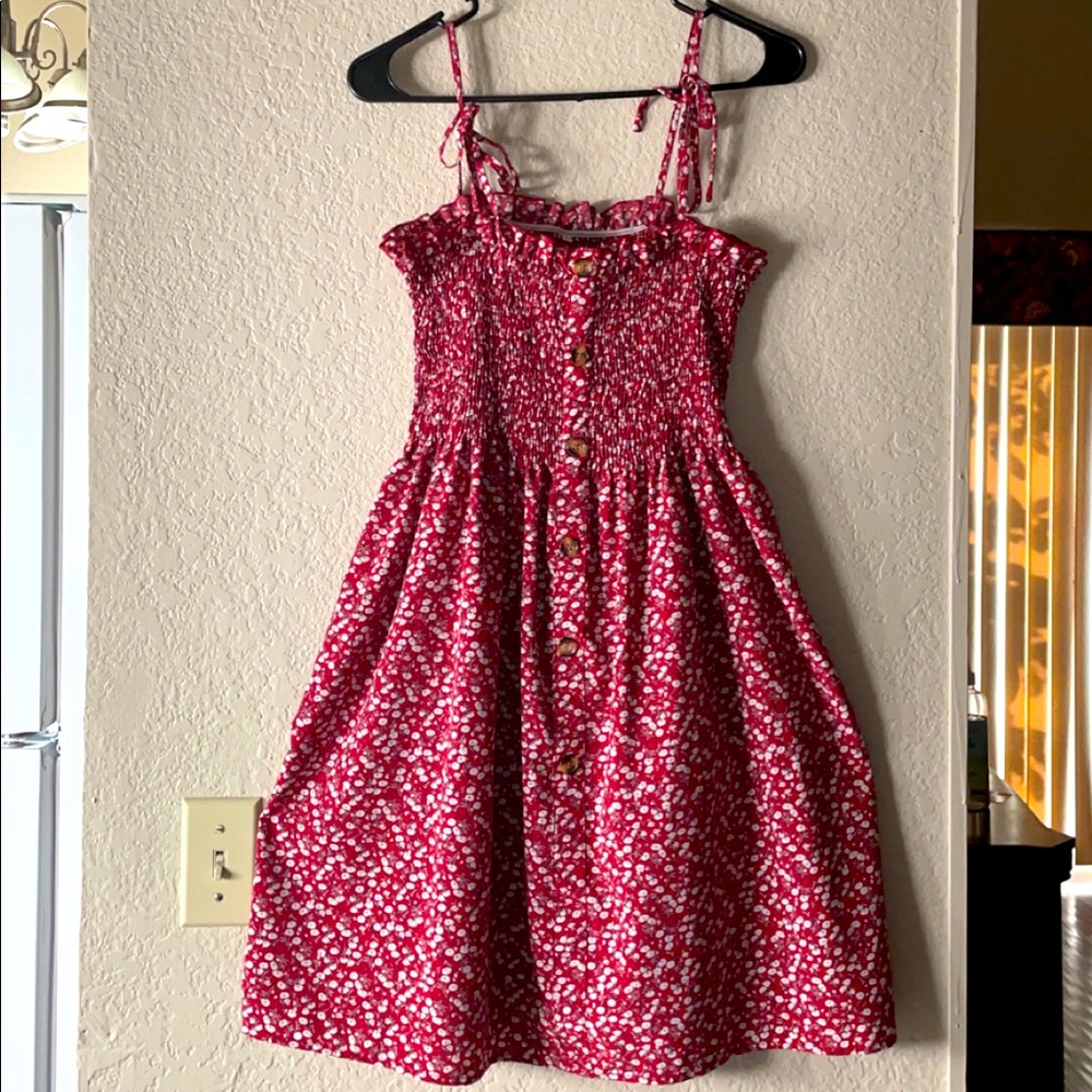 SHEIN Floral Print Tie Shoulder Cami Dress